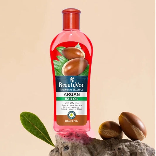Argan Hair Oil 200 ml | For Smooth, Shiny & Frizz-Free Hair | Nourishes, Strengthens & Repairs Damaged Hair