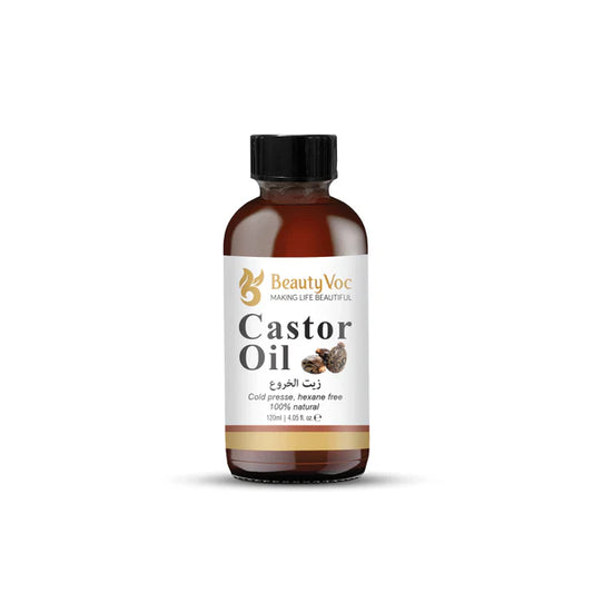 Jamaican Castor Oil 120 ml - Pure 100% | Cold-Pressed Oil for Hair Growth, Eyelashes, Eyebrows & Skin Moisturization