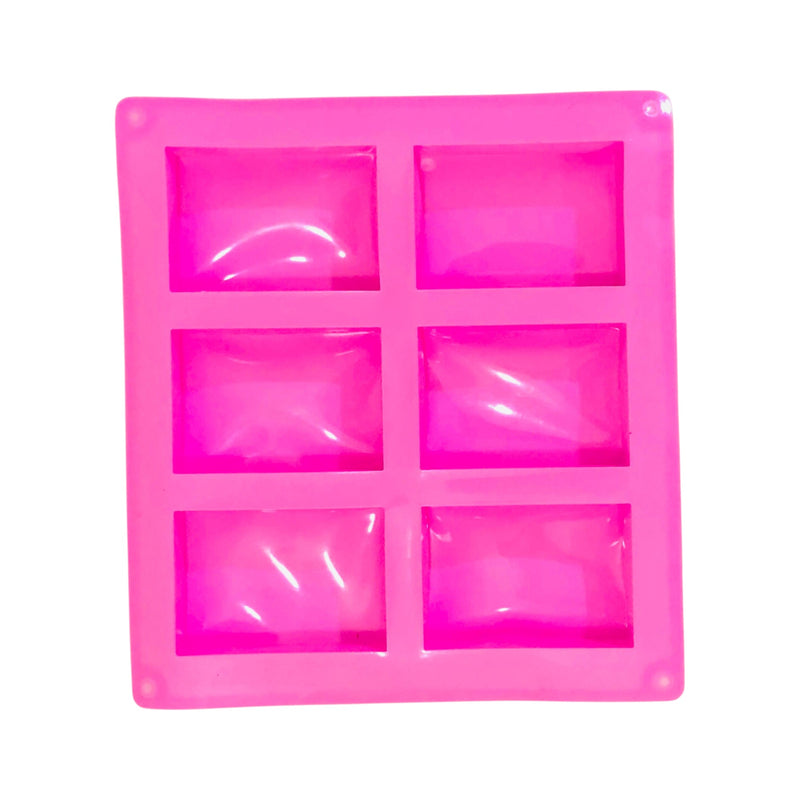 Silicone Soap Mold Rectangle Plain (12pcs in price of 6)