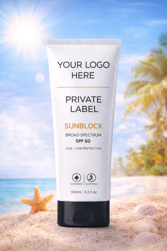 Sunblock 100ml Tube In Private Label